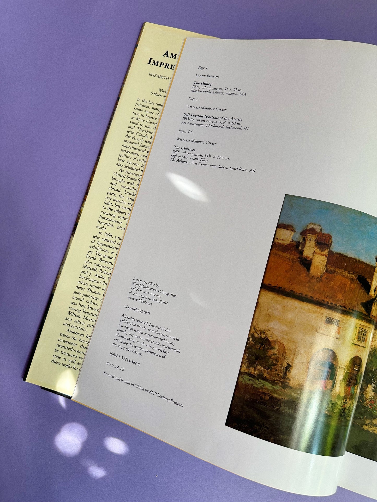 Vintage American Impressionists Hardcover Art Book