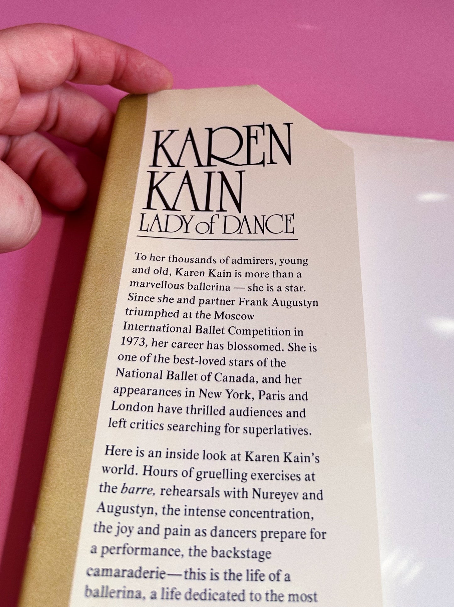 Vintage Karen Kain Coffee Table Book w Dust Cover