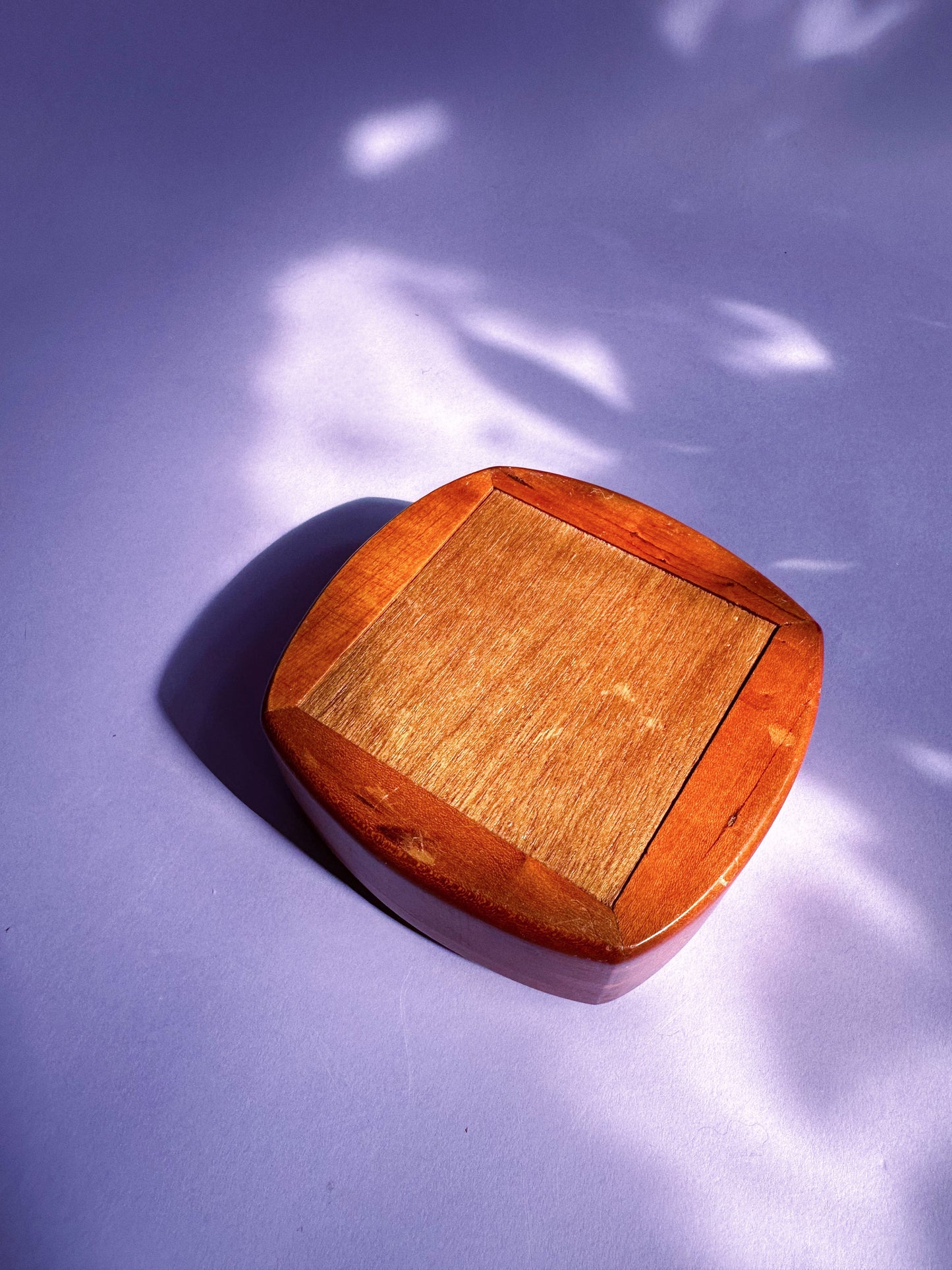 Vintage Handmade Wooden Jewelry Box