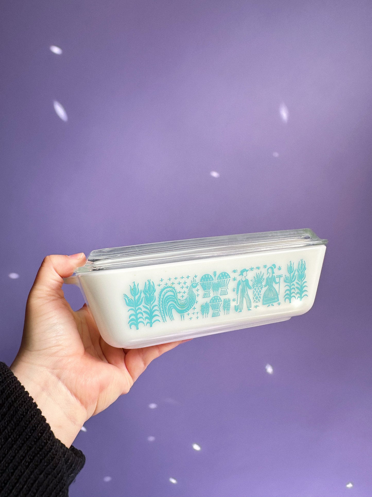 Pyrex Amish Butterprint 503 Refrigerator Dish With Lid 1.5 Quart