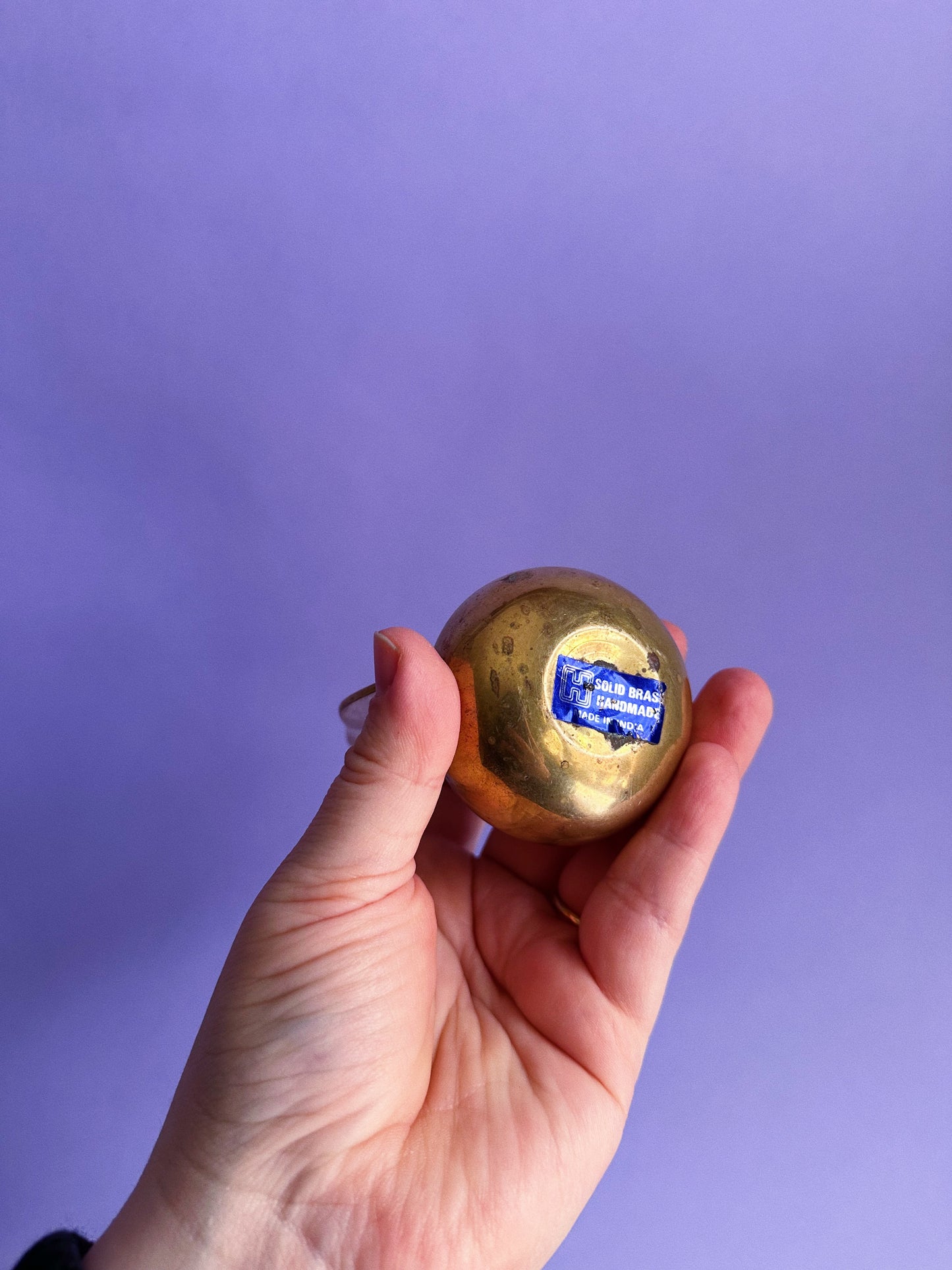 Vintage Brass Pear Paperweight