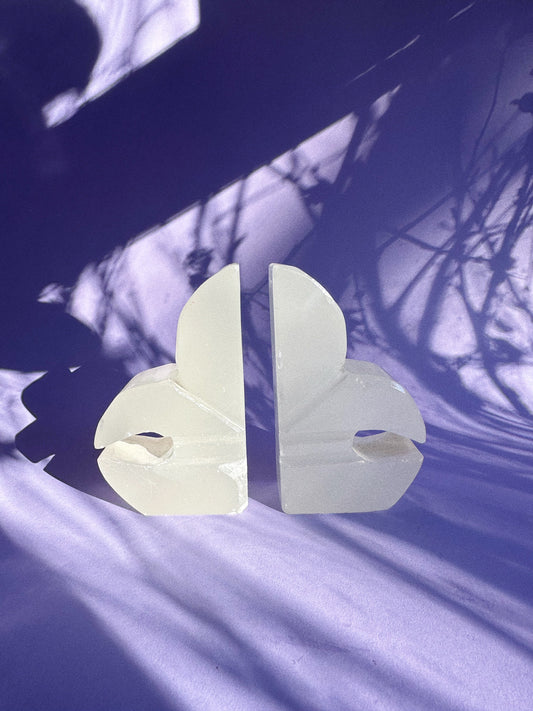 Vintage Fleur De Lis Onyx Bookends