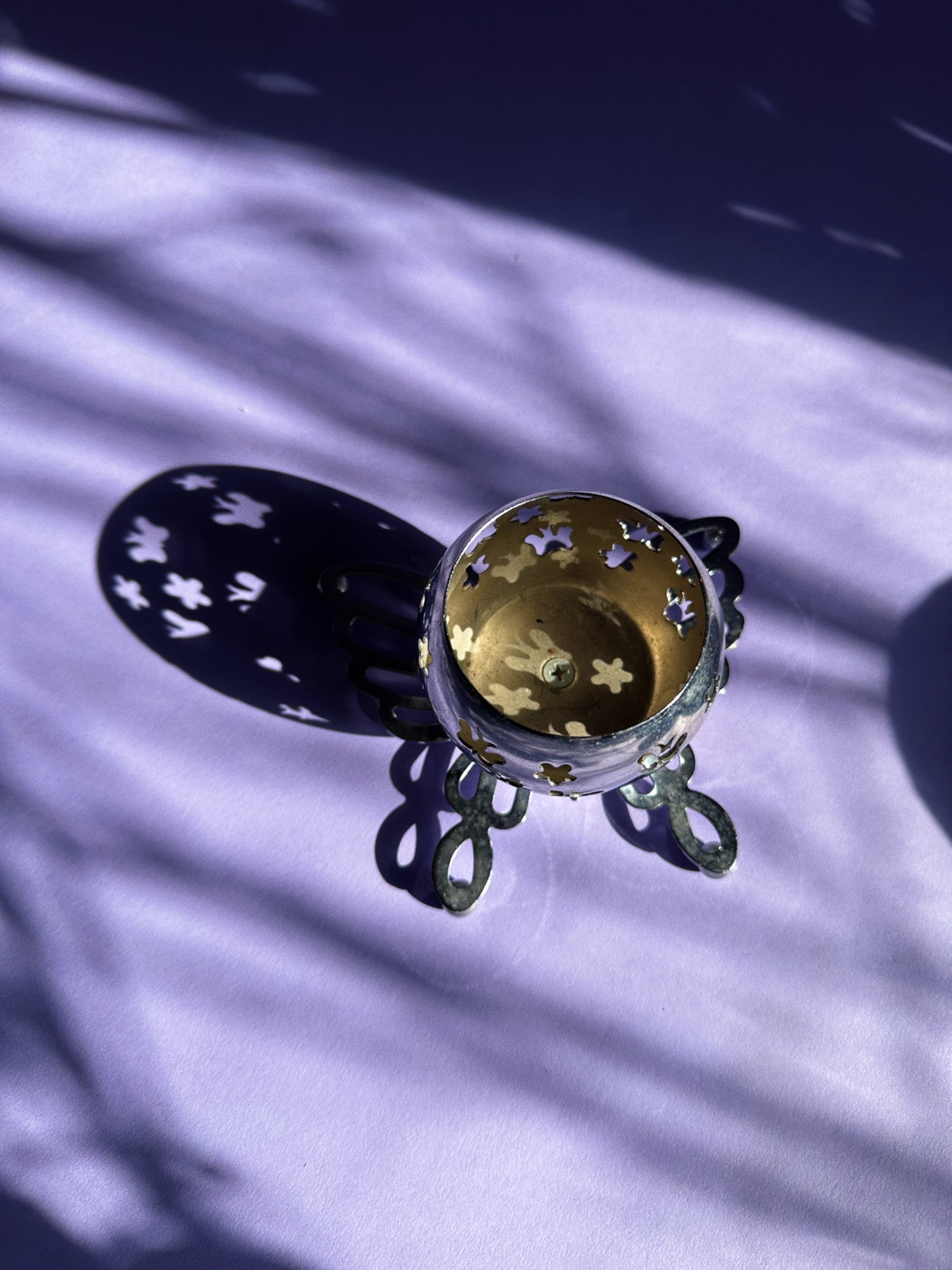 Metal Butterfly Tealight Candle Holder