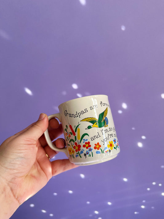 Vintage Ceramic Grandpas Are Forever Mug