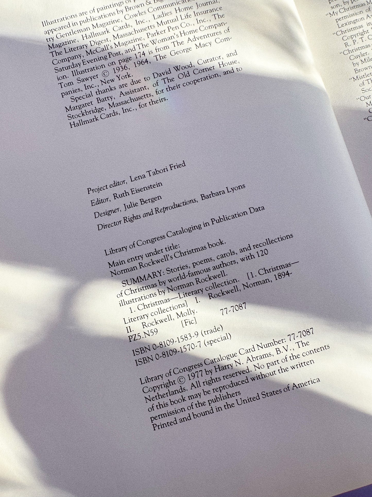 Vintage 1977 Norman Rockwell’s Christmas Book - Hardcover