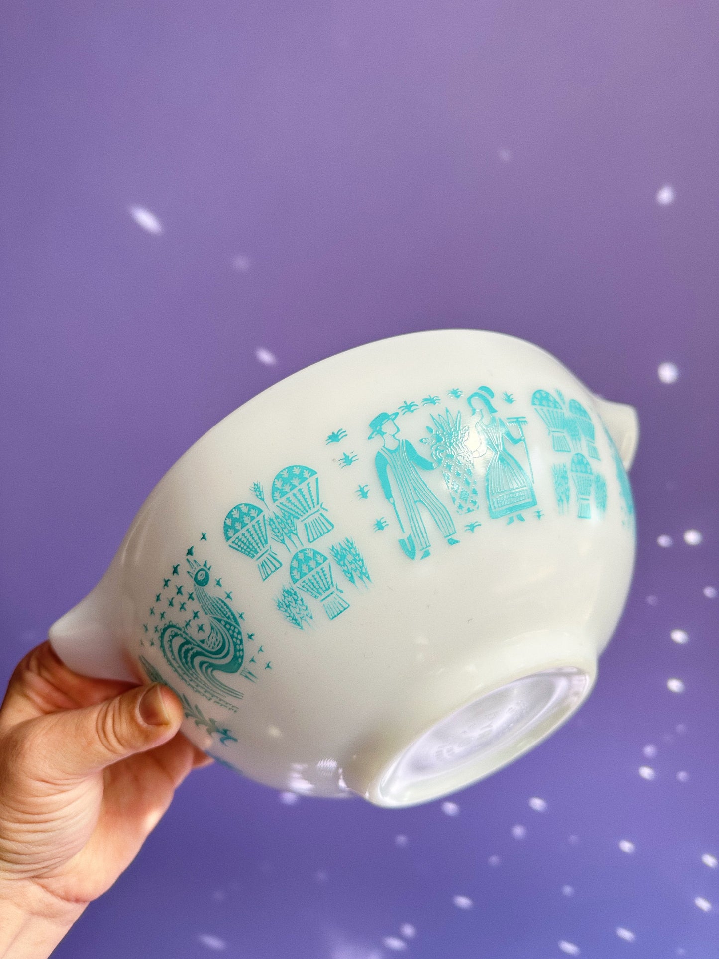 Vintage Pyrex Amish Butterprint Cinderella Bowl 443