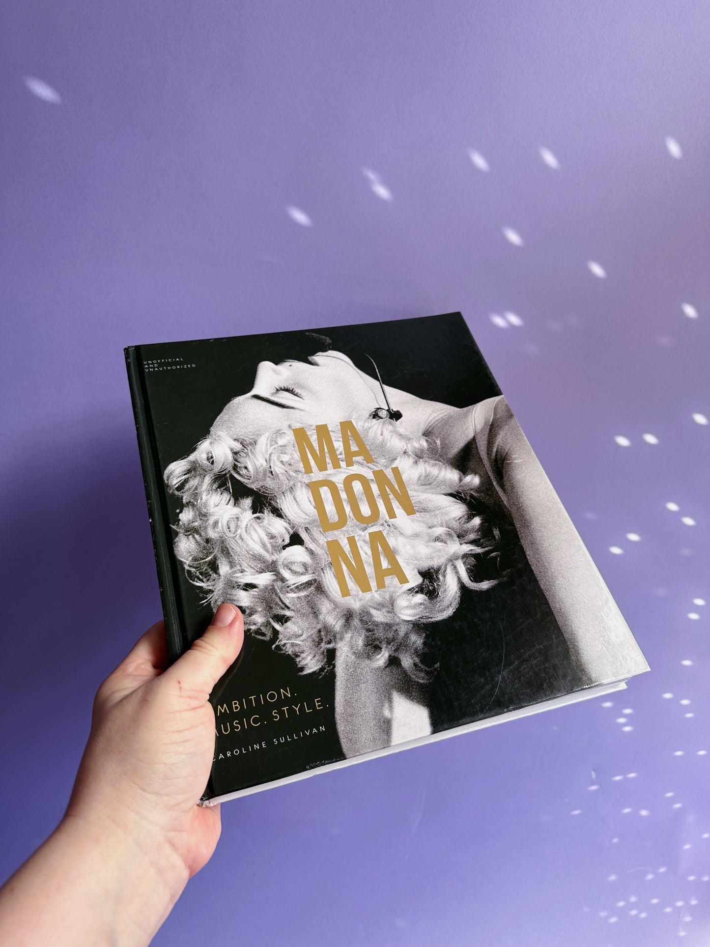 Hardcover Madonna Coffee Table Book - Black & Gold Cover