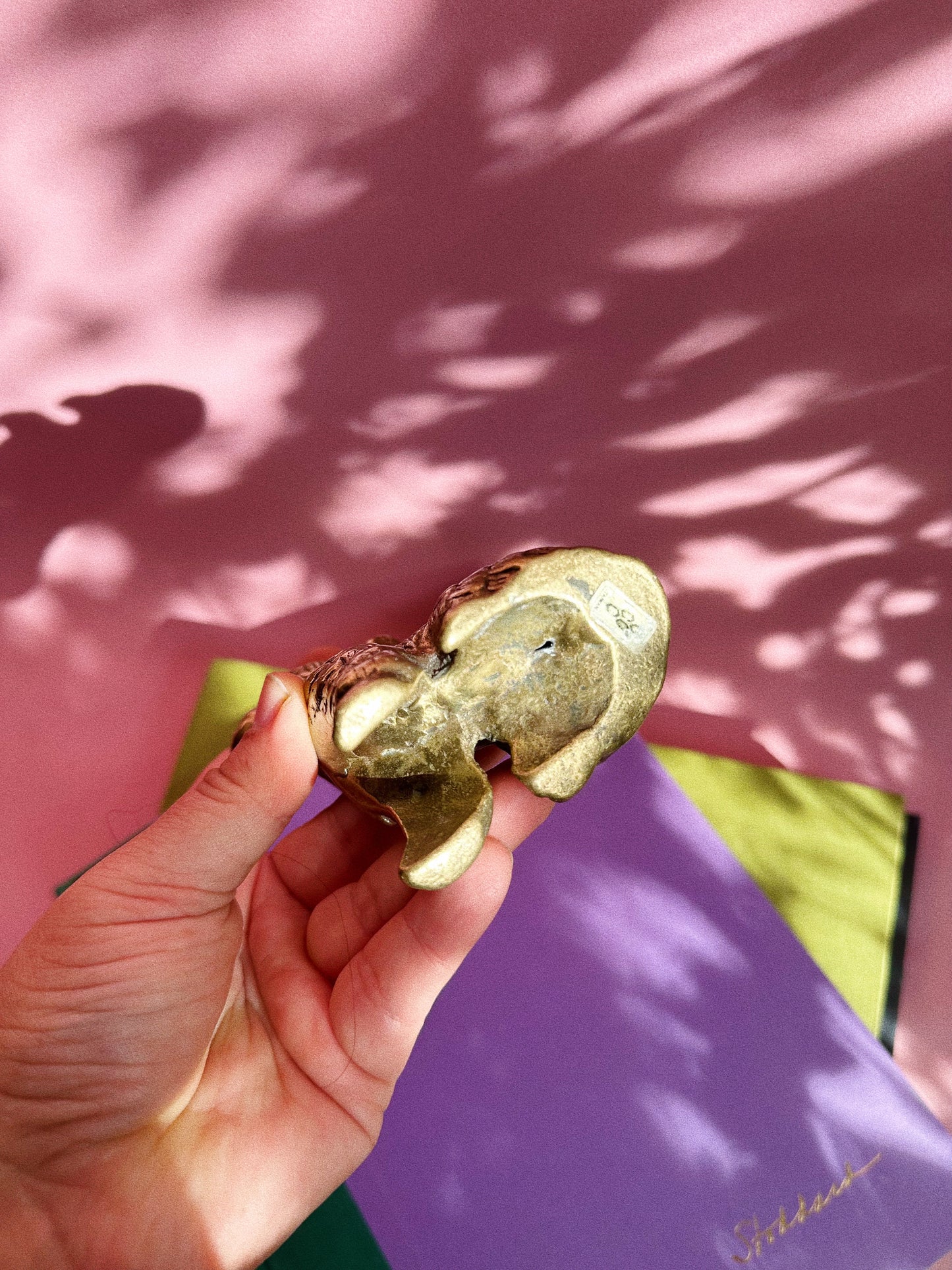 Vintage Solid Brass Poodle / Doodle