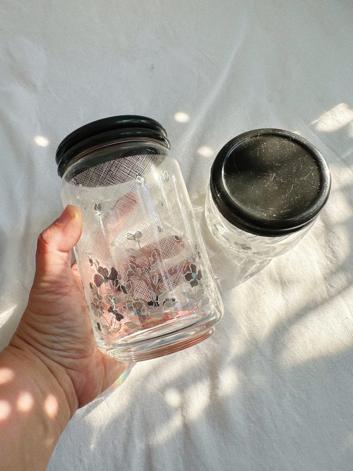 Vintage Glass Storage / Stash Jars