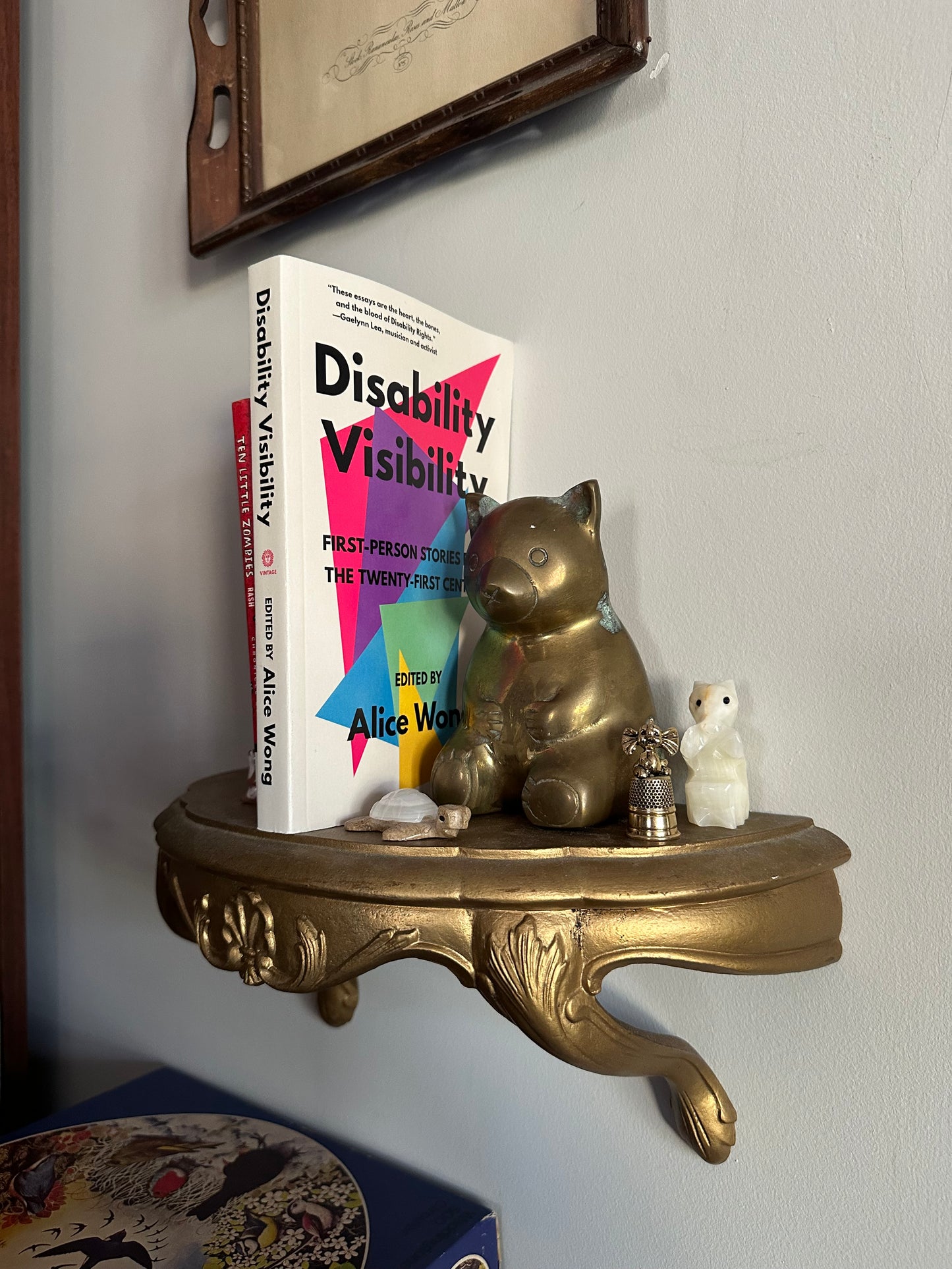 Vintage Brass Teddy Bear Bank