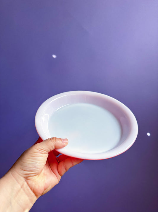 Pyrex Vintage 1950's Flamingo Pink 8.5" Ovenware Pie Pan Dish #209