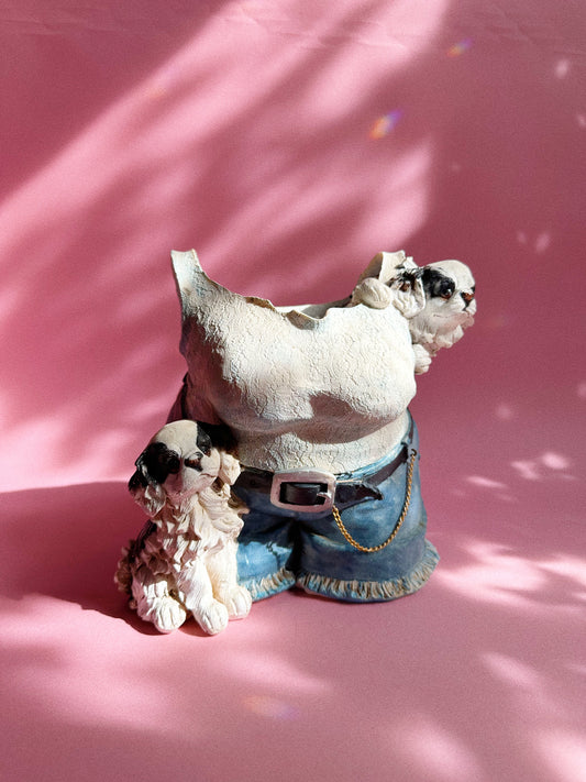 Fun Unglazed Ceramic Body Planter