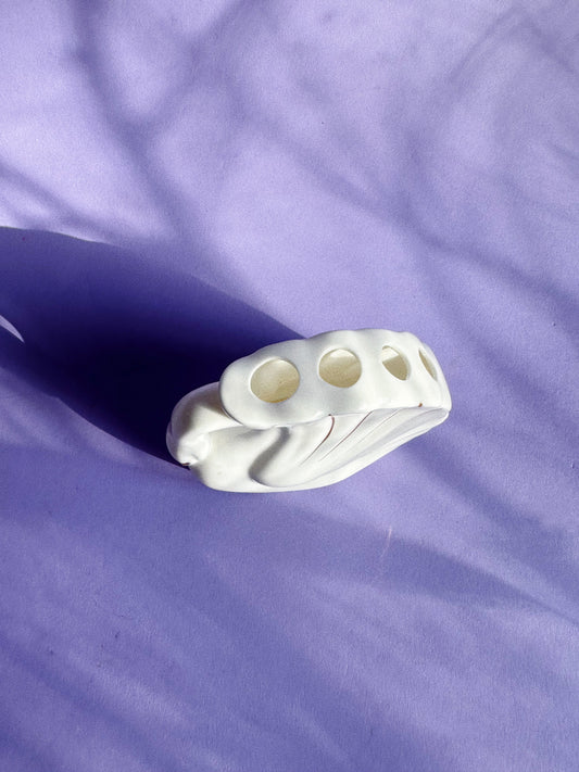 Vintage Porcelain Swan Bud Vase