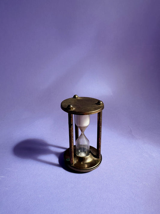 Small Metal Glass & Sand Timer