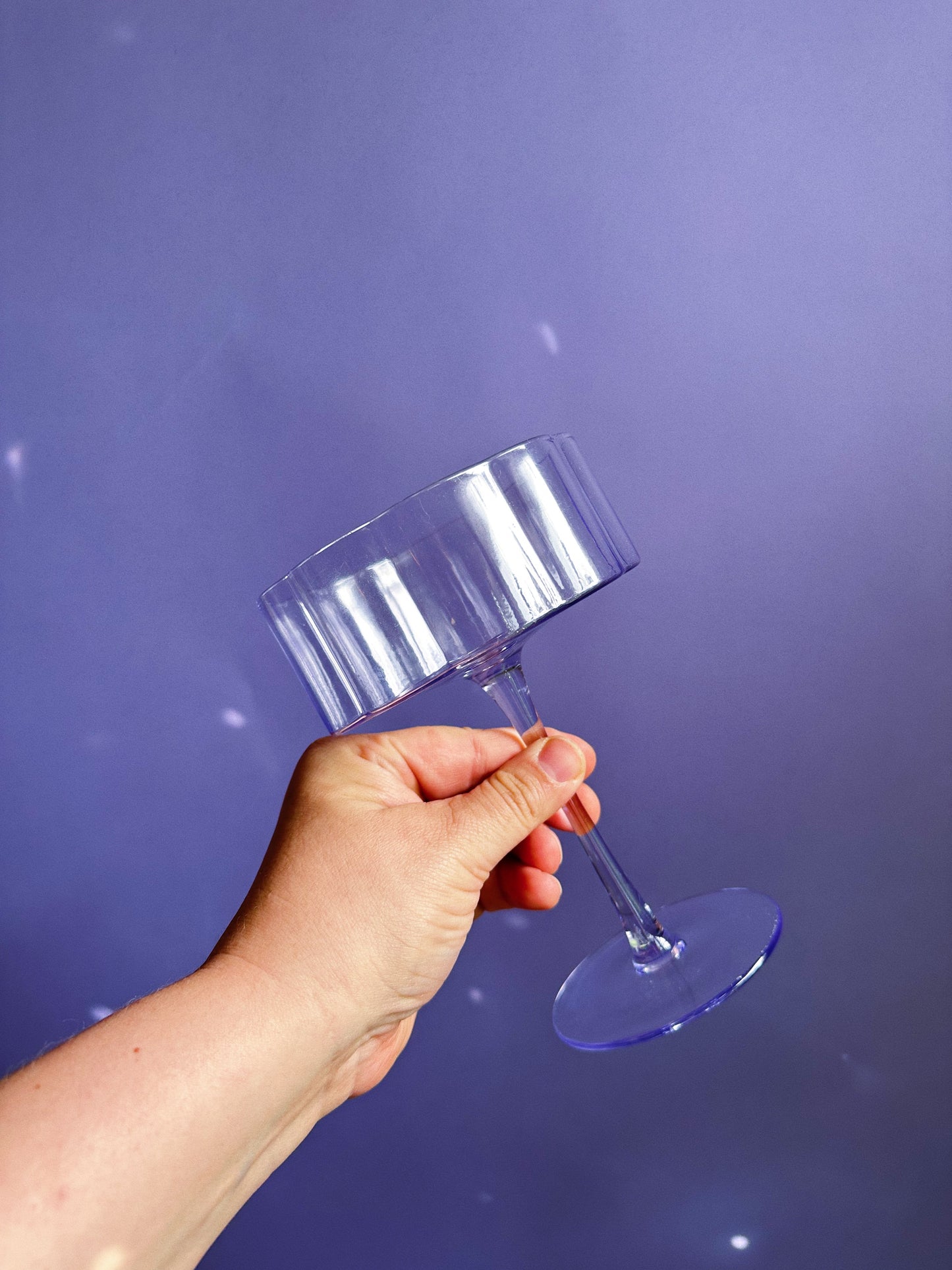 Purple Glass Large Coupes