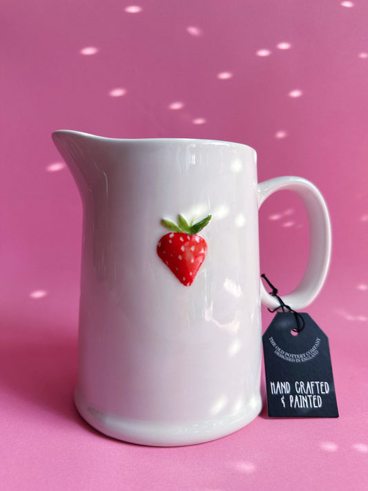 Sweet Strawberry Ceramic Pitcher