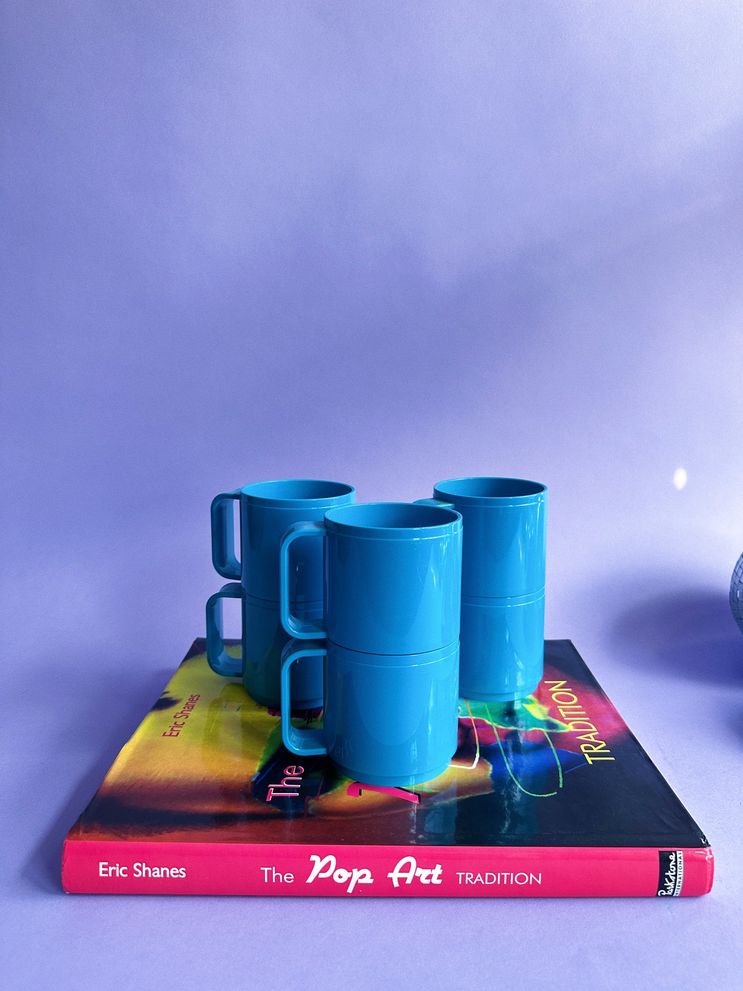 STYLE Vintage Retro Italian Melamine Cups Made in Italy, Stackable