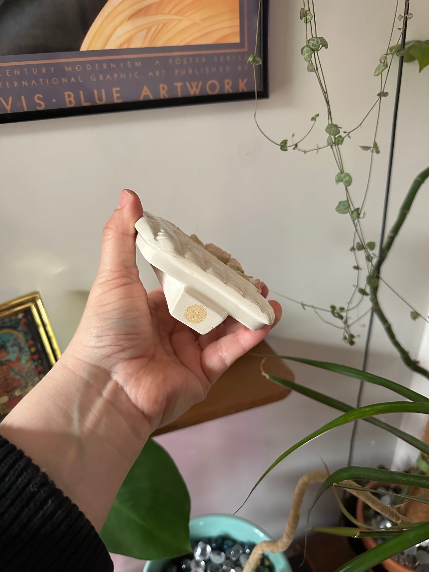 Sweet Porcelain Floral Pictue Frame 3 x 5 Photo