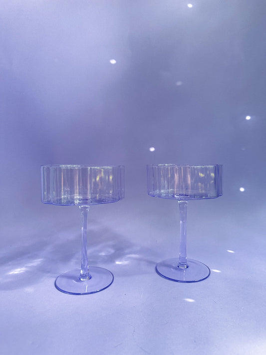 Purple Glass Large Coupes