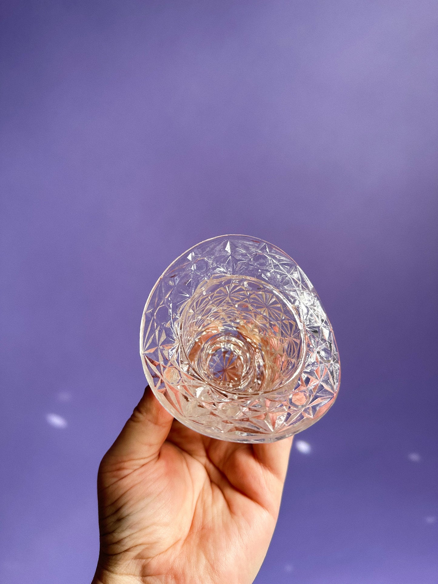 Vintage Glass Hat Match Holder