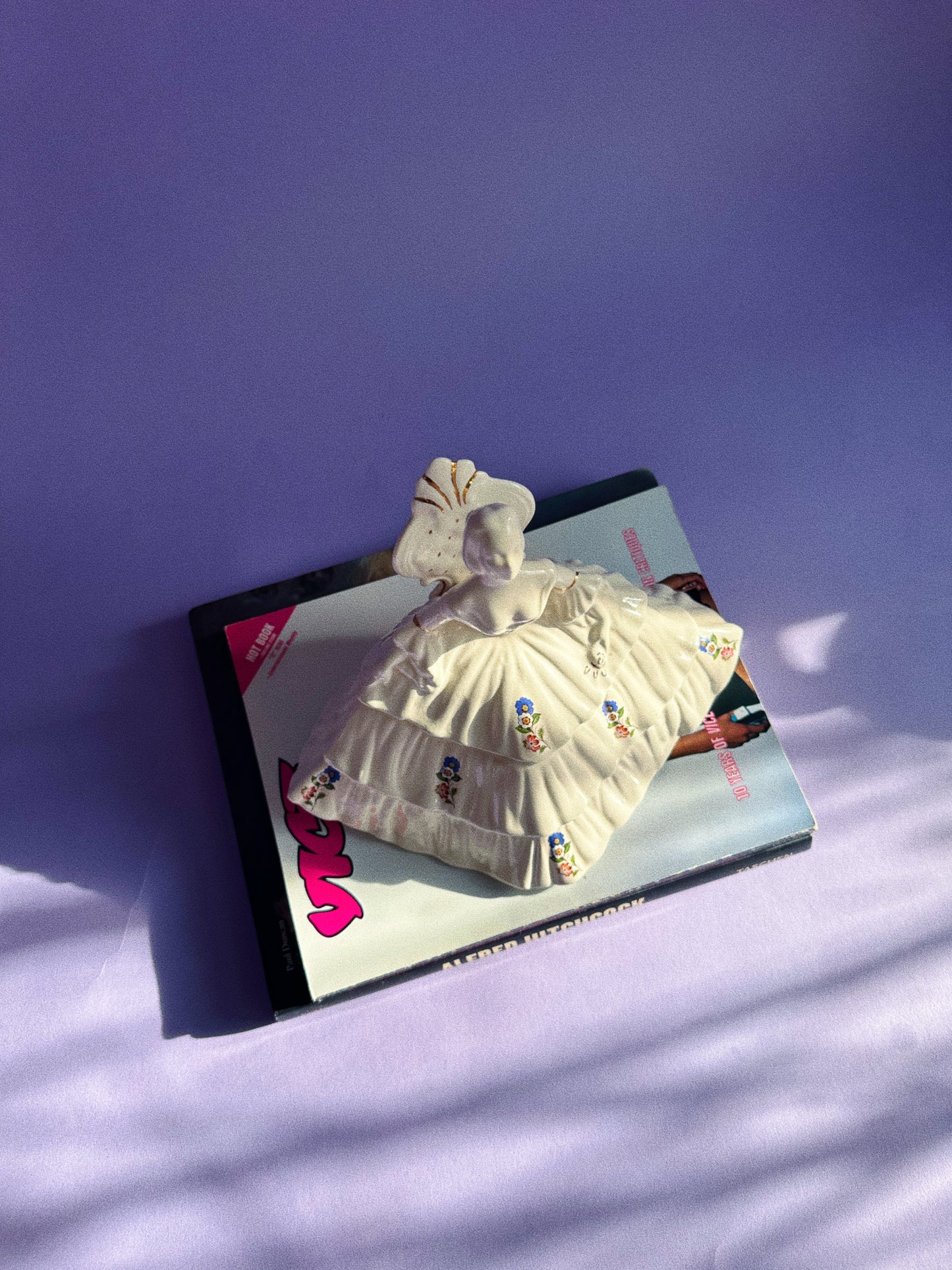 Lidded Porcelain Lady Trinket Box