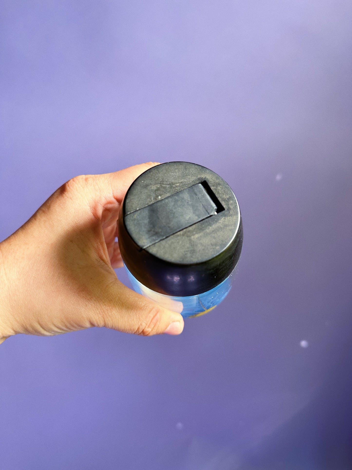 Vintage Van Pac Blue Flower Sugar Glass Container