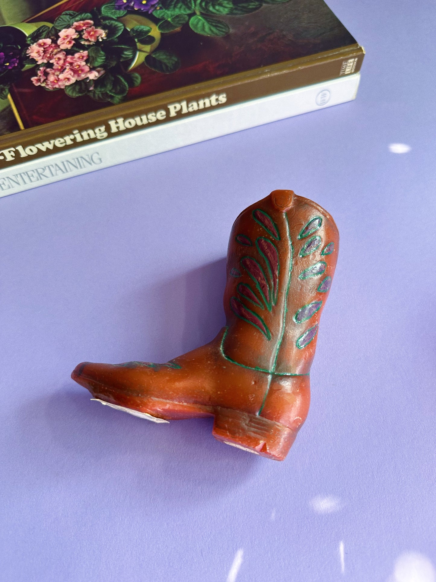 Vintage Cowboy Boot Candle