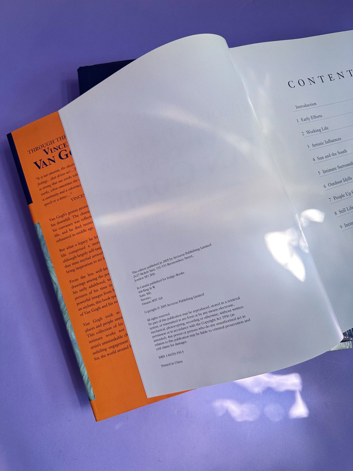 Through The Eyes Of Vincent Van Gogh Hardcover Coffee Table Book