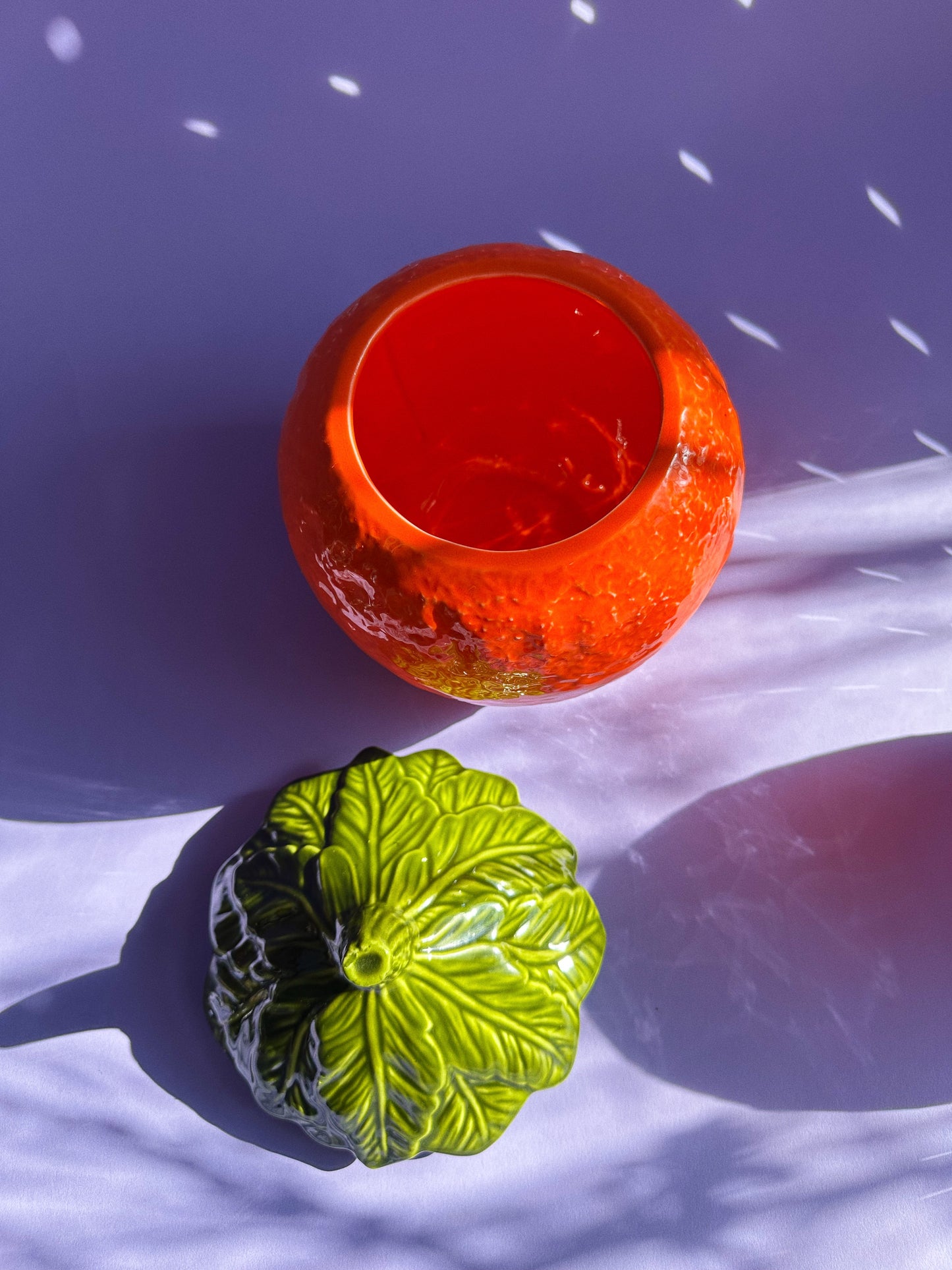 Vintage Orange Italian Cookie Jar