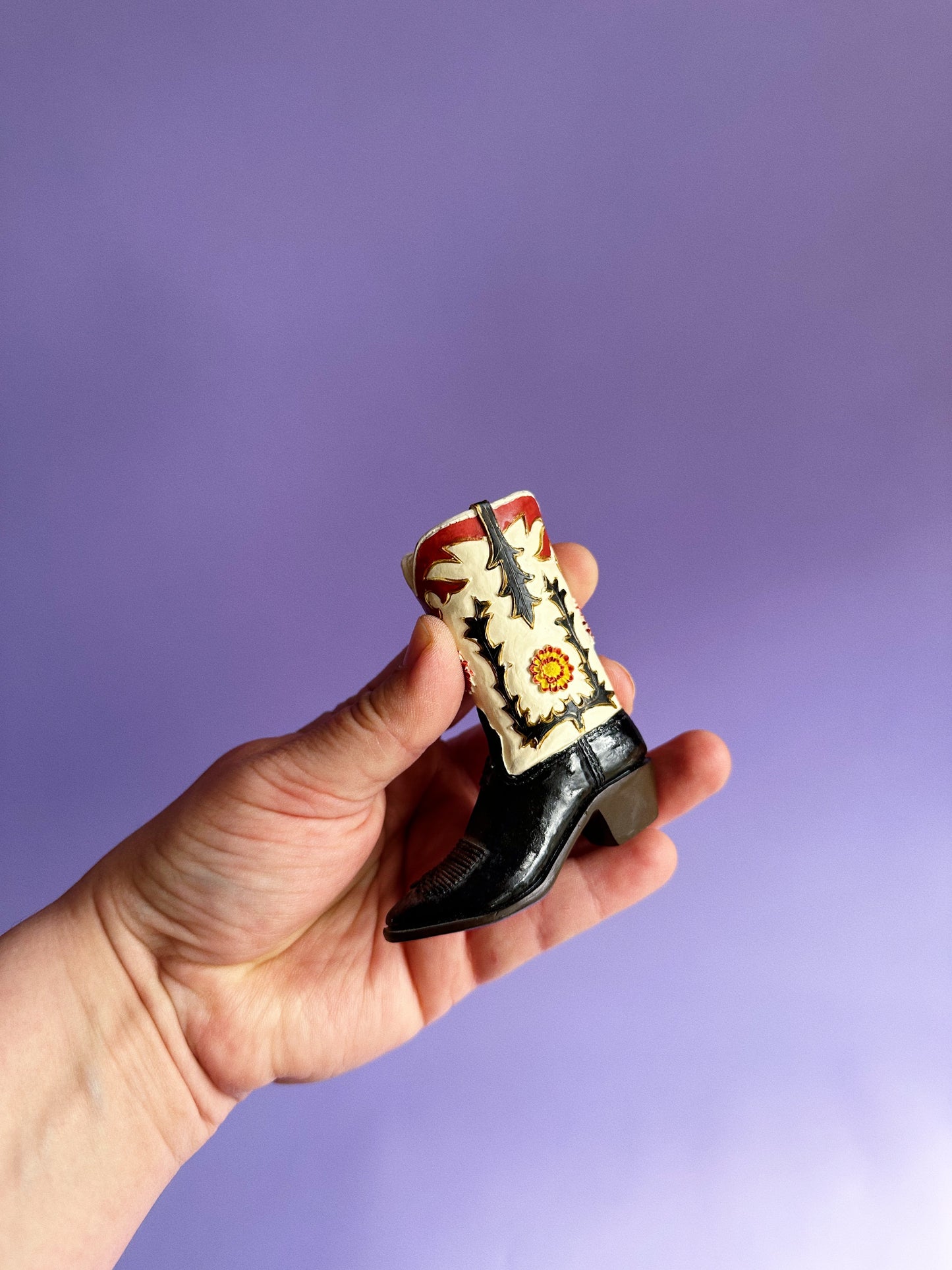 Mini Cowboy Boot Decor