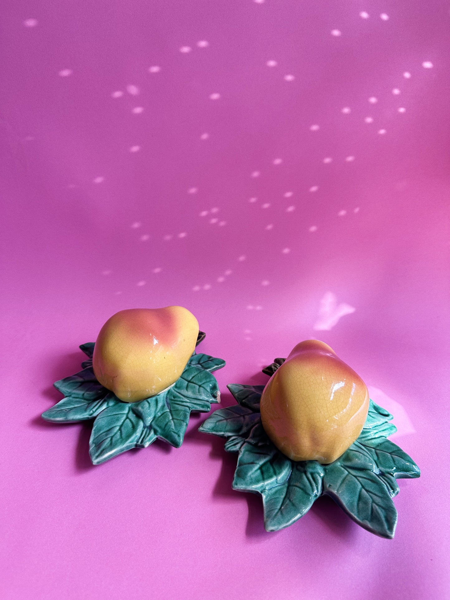 Pair of Vintage Original Mccoy Pear Wall Pockets/Planters