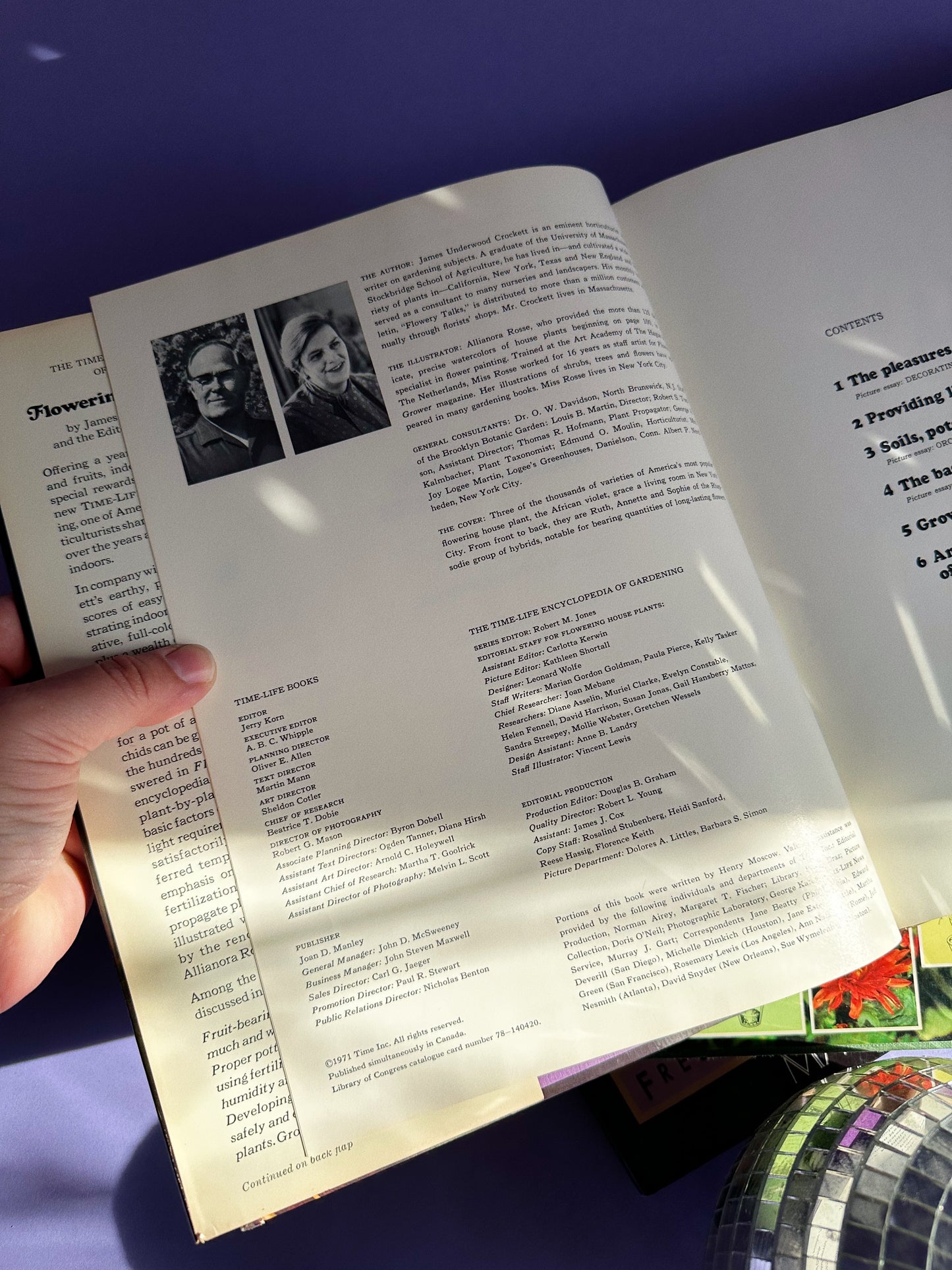 1971 Flowering House Plants Hardcover Book