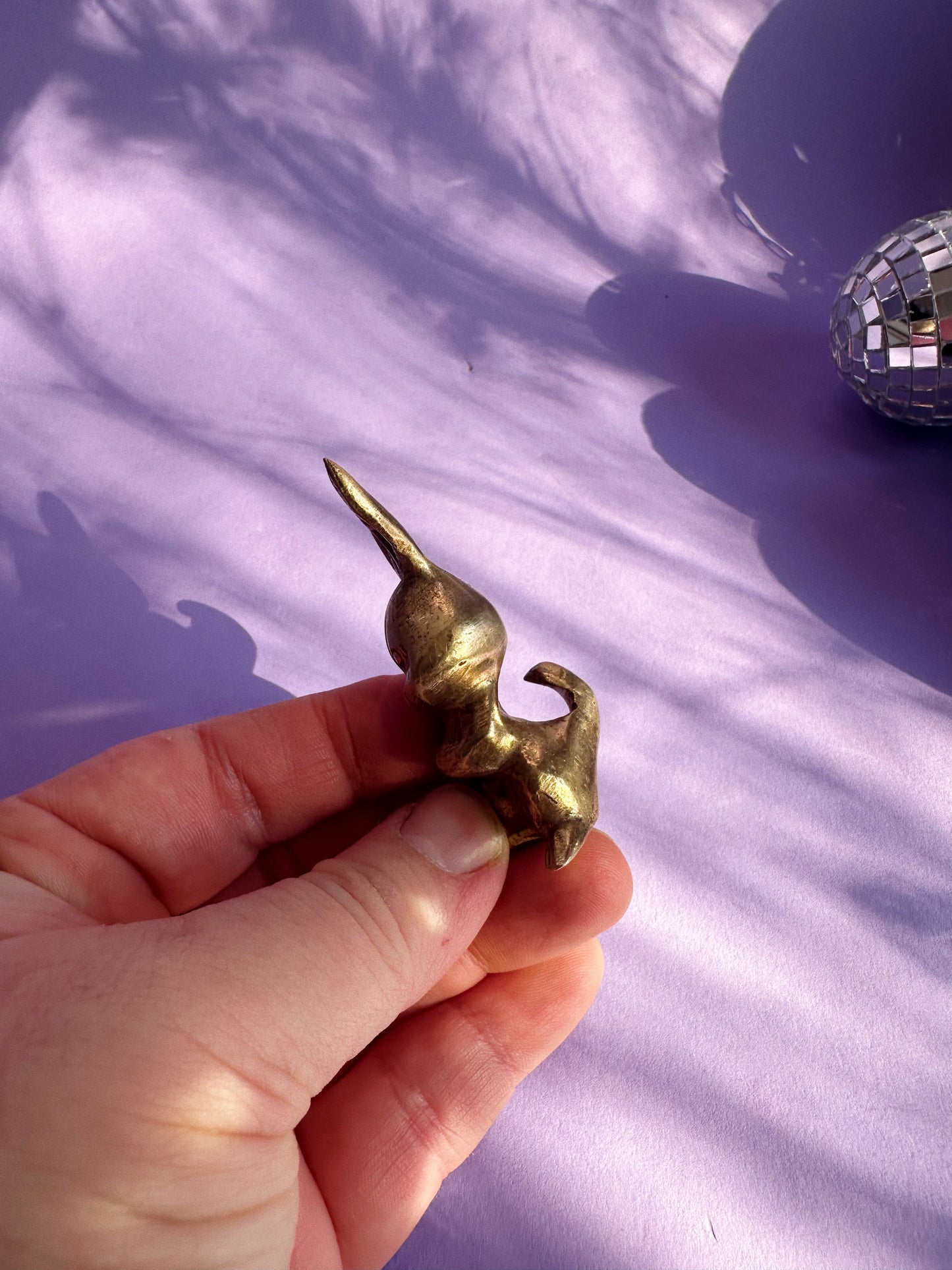 Mini Vintage Brass Bunny Bottle Opener
