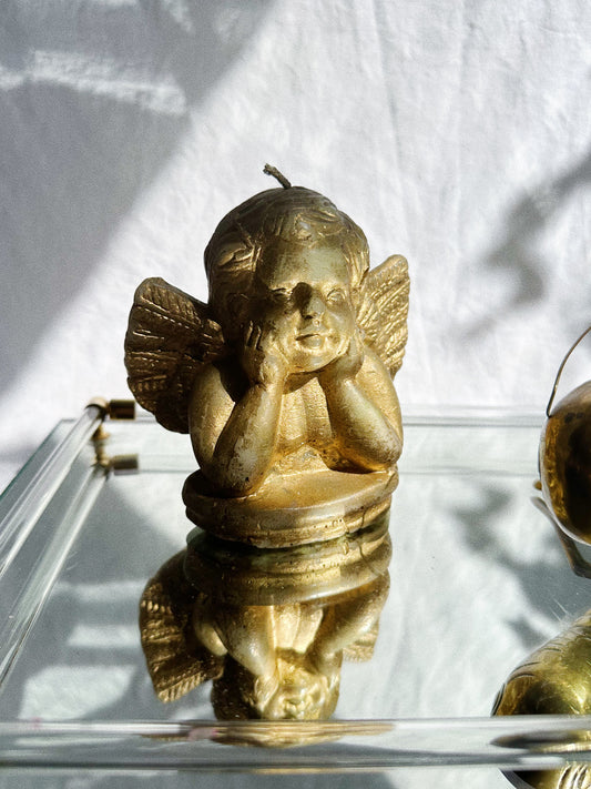 Vintage Cherub Candle