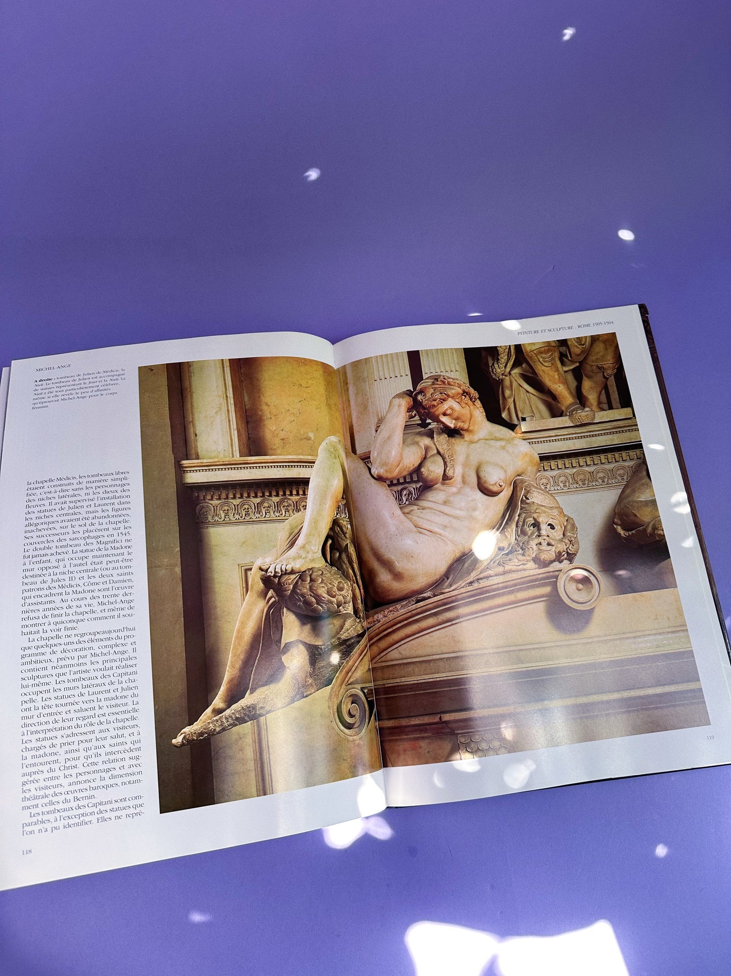Large Michelangelo in French Coffee Table Book