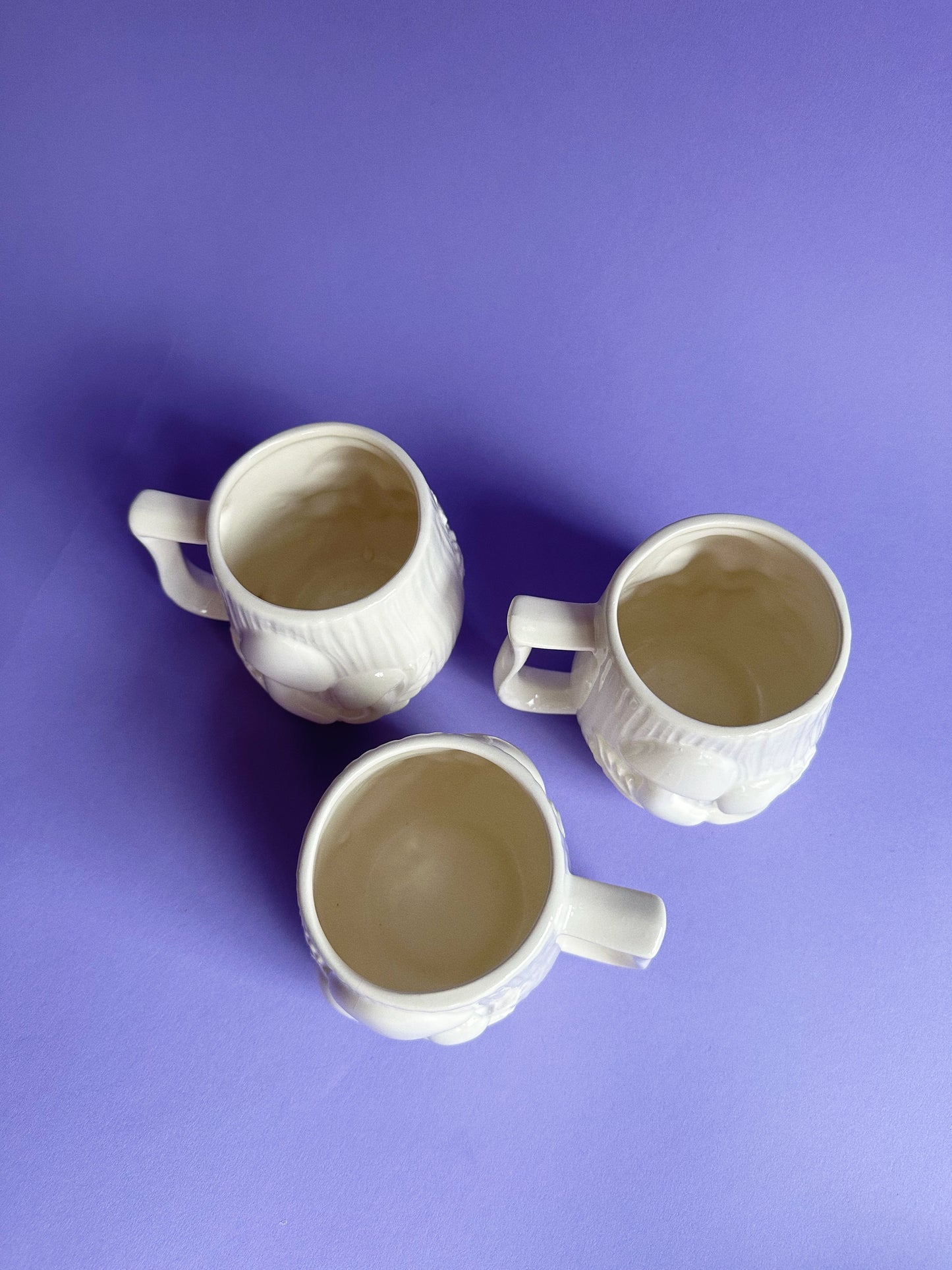 Set of 3 Vintage Arnels Ceramic Mushroom Mugs