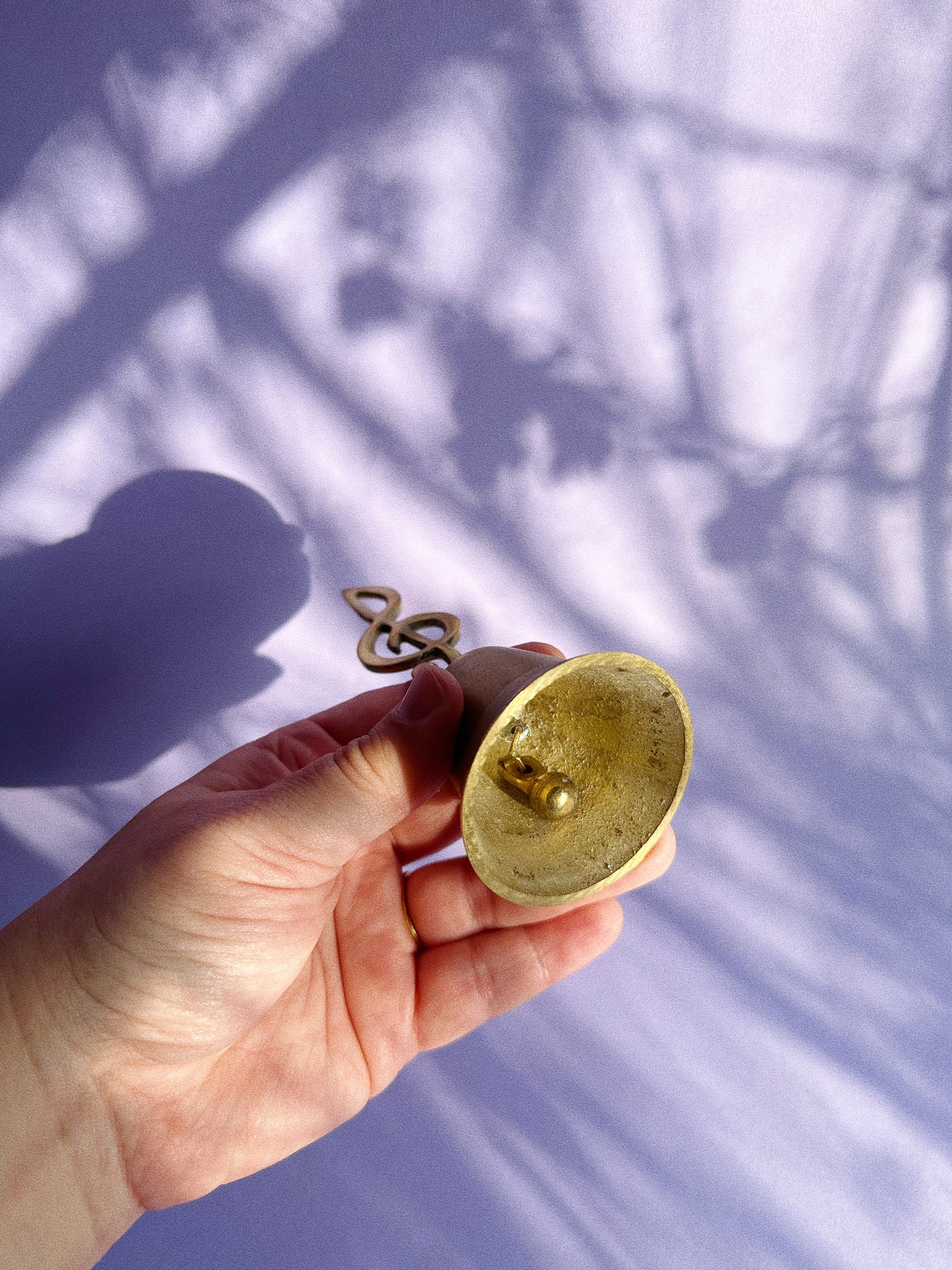 Vintage Treble Clef Brass Bell
