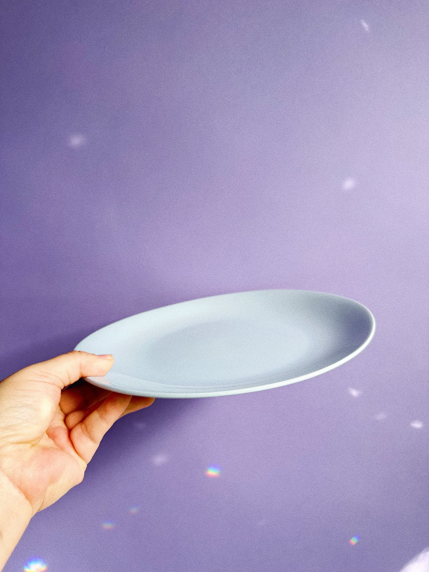 Mid Century Modern Johnson Brothers Cloud Plates, Made In England