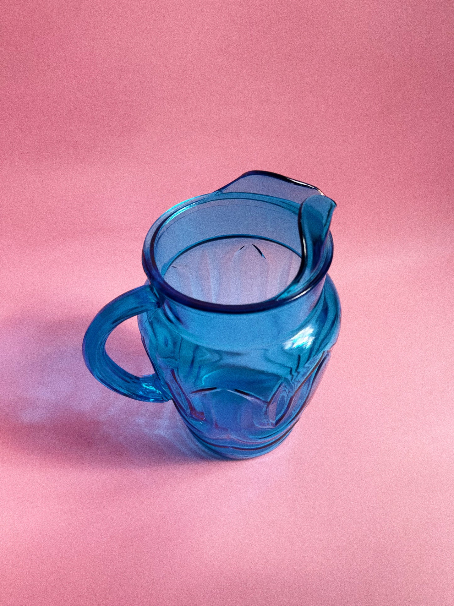 Vintage Manganese Anchor Hocking Tulip Glass Pitcher