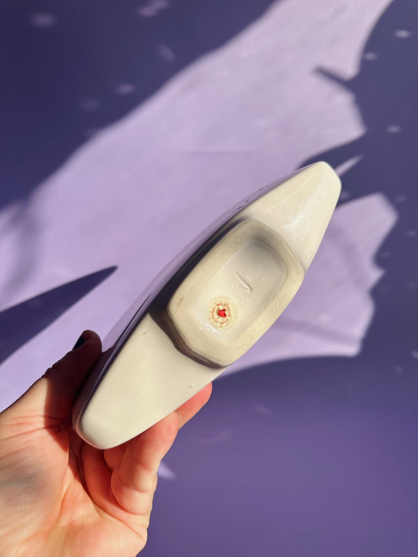 Vintage 80s Post Modern Flat Vase