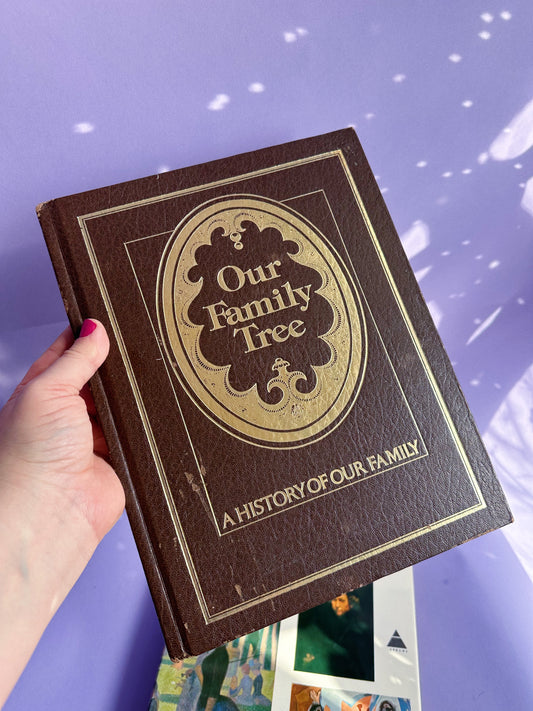 Vintage 1977 Hardcover Our Family Tree Book