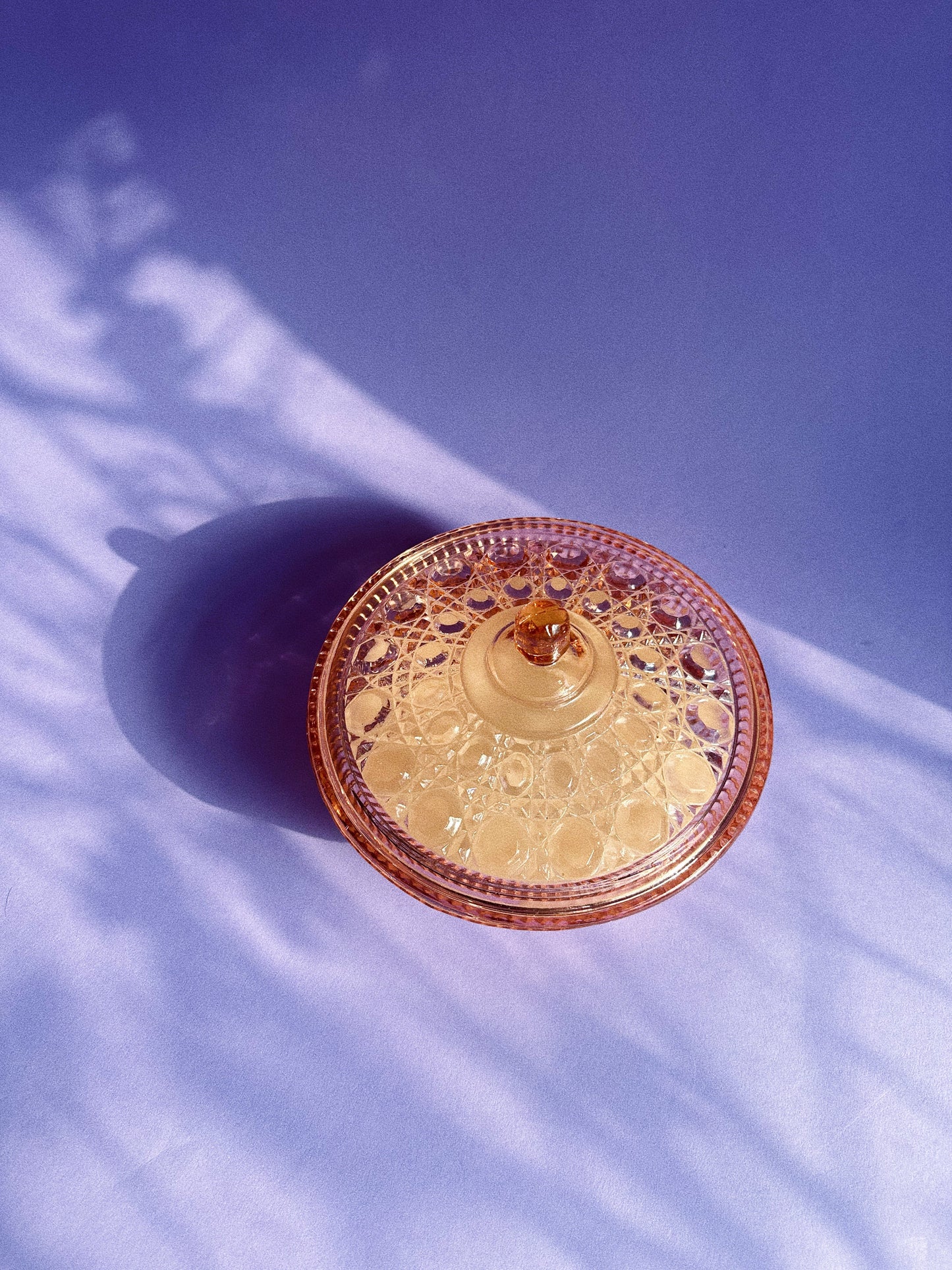 Vintage Pink Depression Indiana Glass Lidded 3 Wick Soft Vanilla Soy Candle