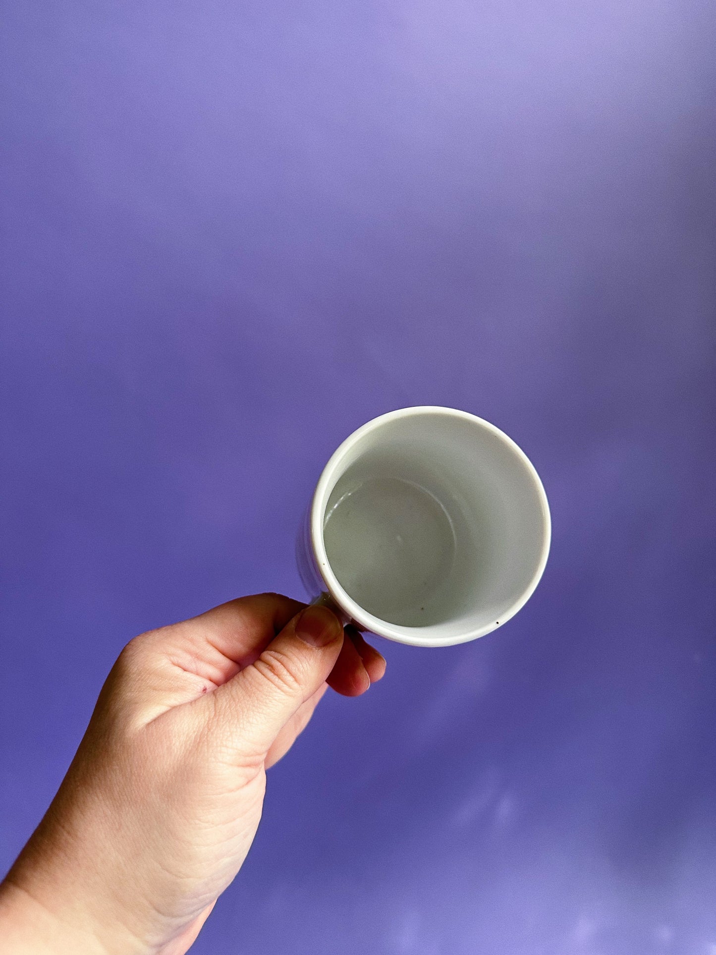 Vintage Pair of Pastel Striped Mugs
