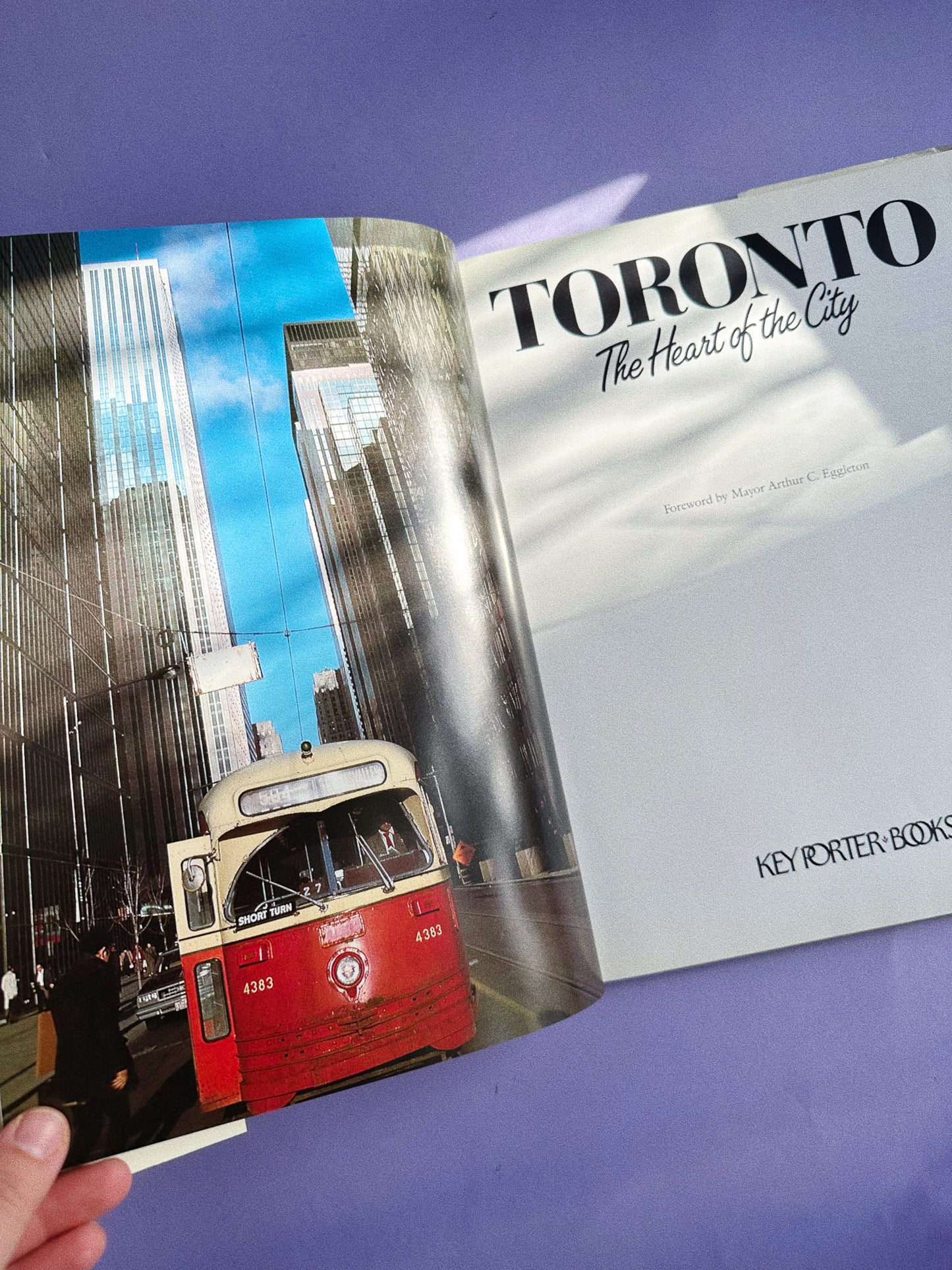 Vintage 1988 Hardcover Toronto Coffee Table Book