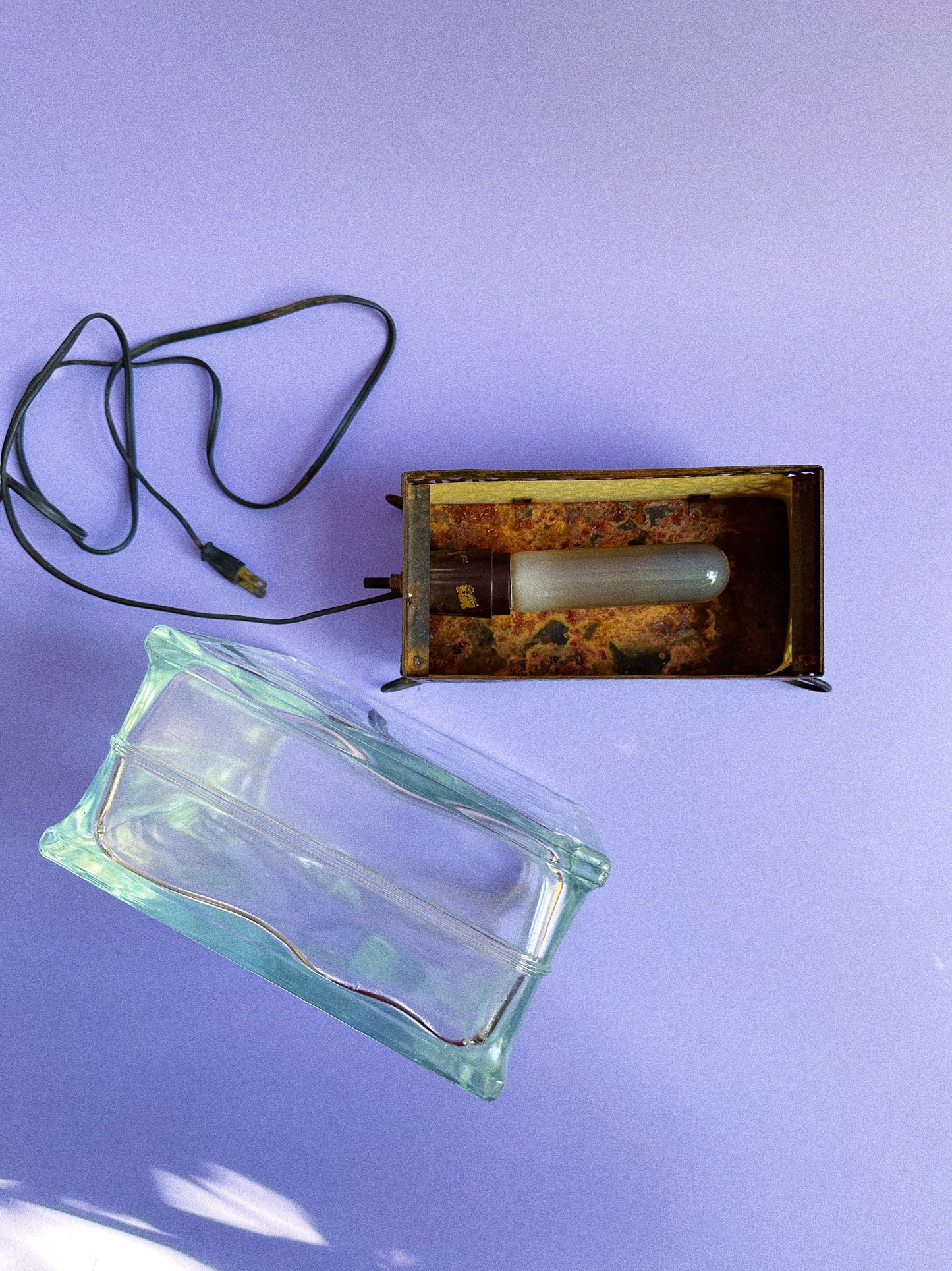 Vintage Glass Tile Table Lamp