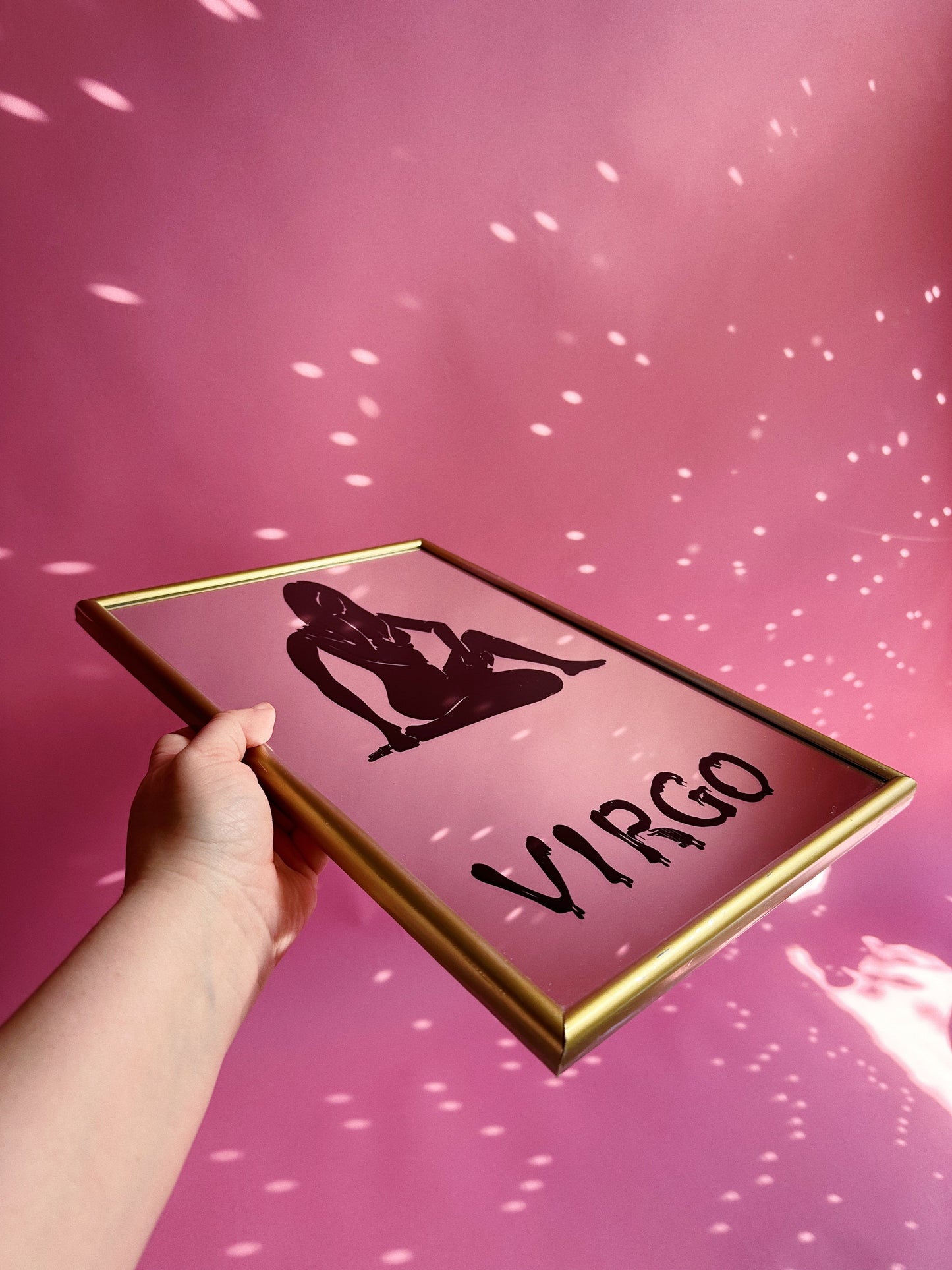 Vintage 1977 Virgo Retro Mirror