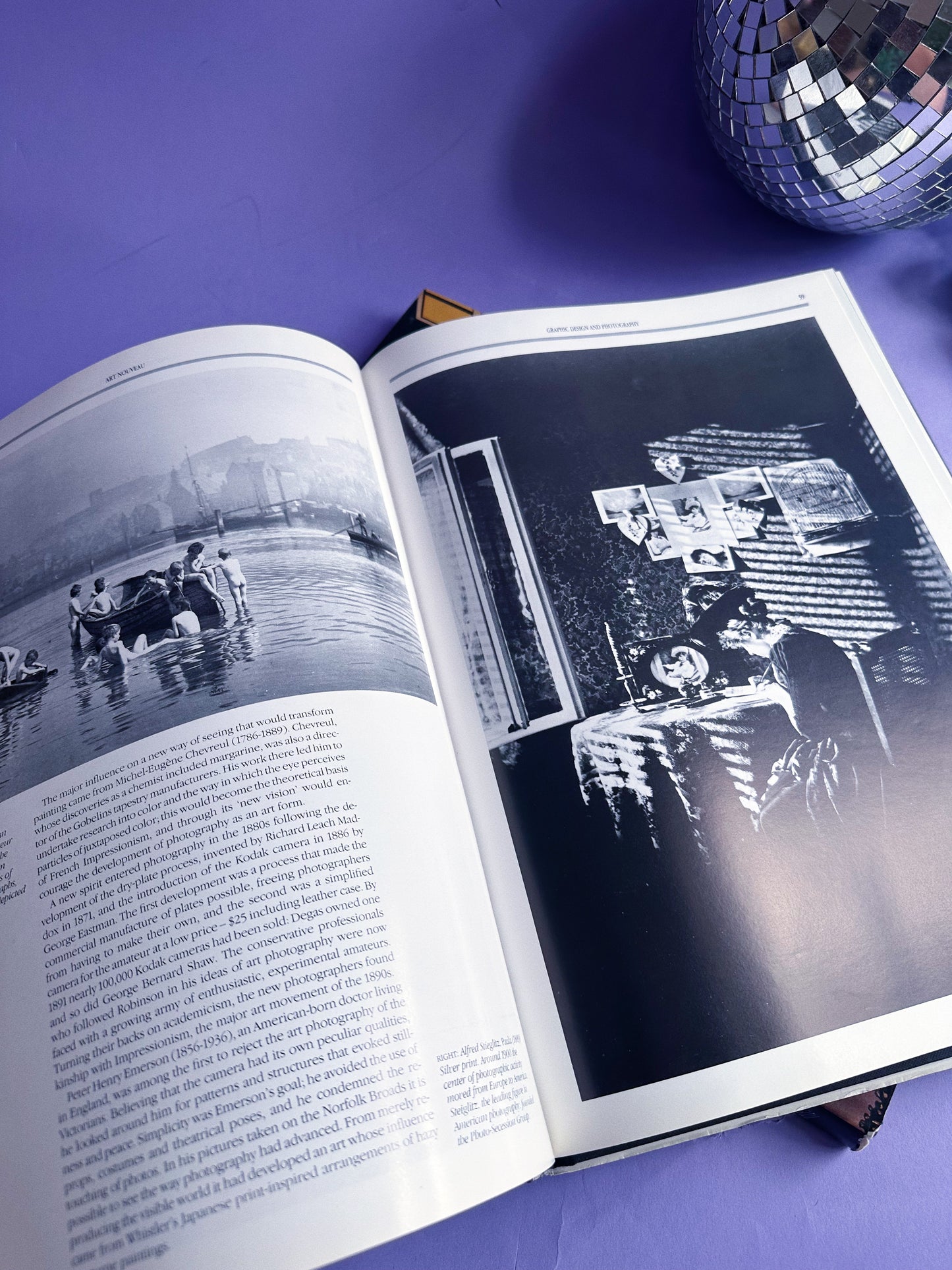 Vintage Large Art Nouveau Hardcover Coffee Table Book by Maria Costantino