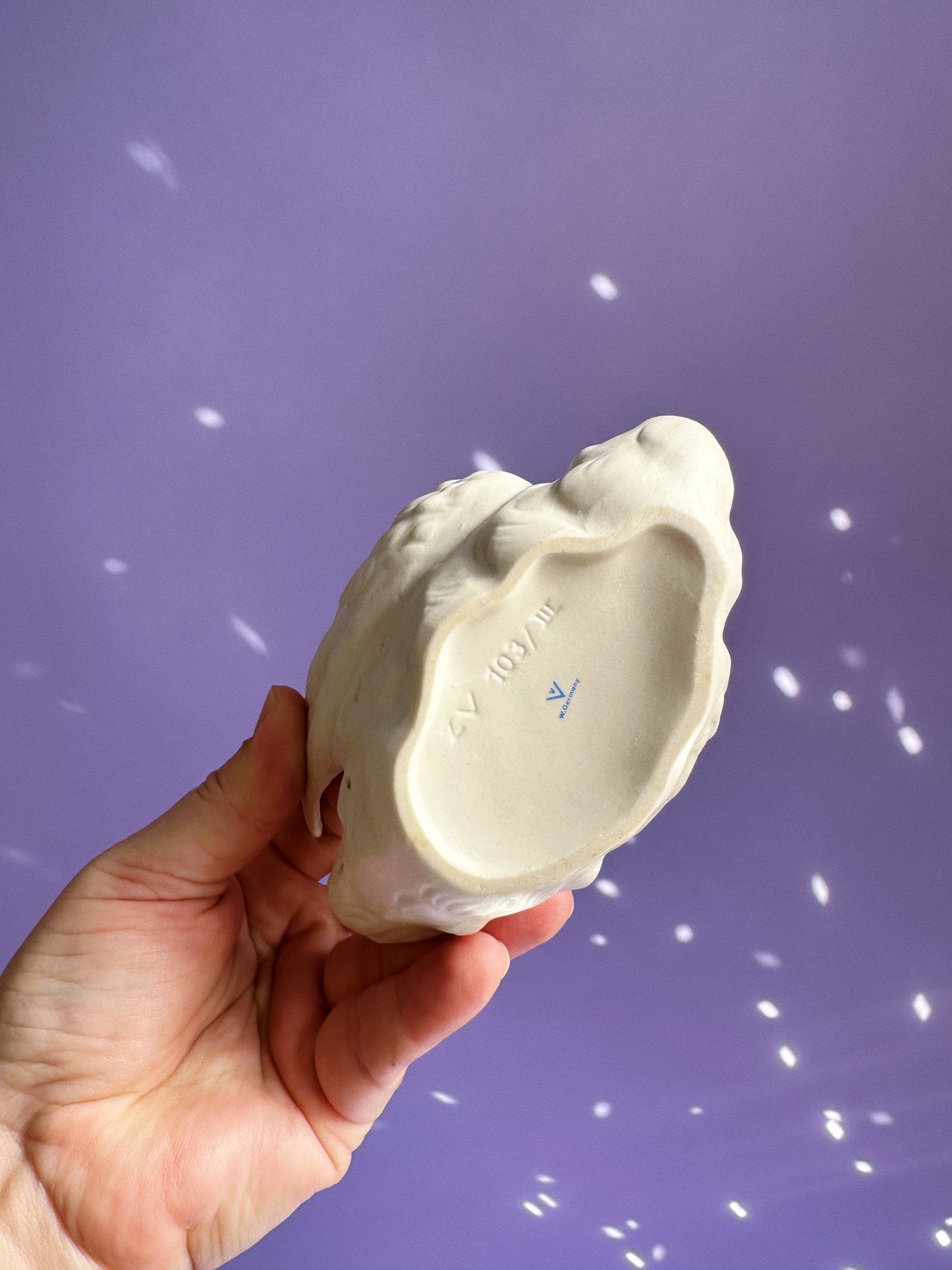 Goebel Swan Figurine White Porcelain ZV-103/III Made in West Germany