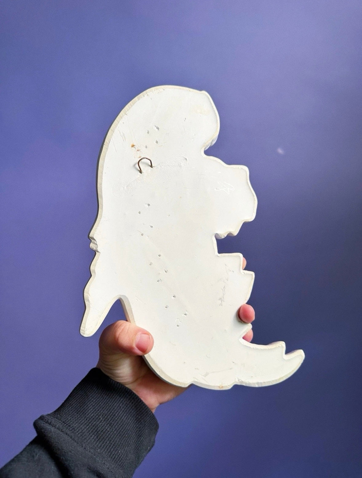 Vintage Mid Century Favor Ware Chalkware Parrots, Purple Pink