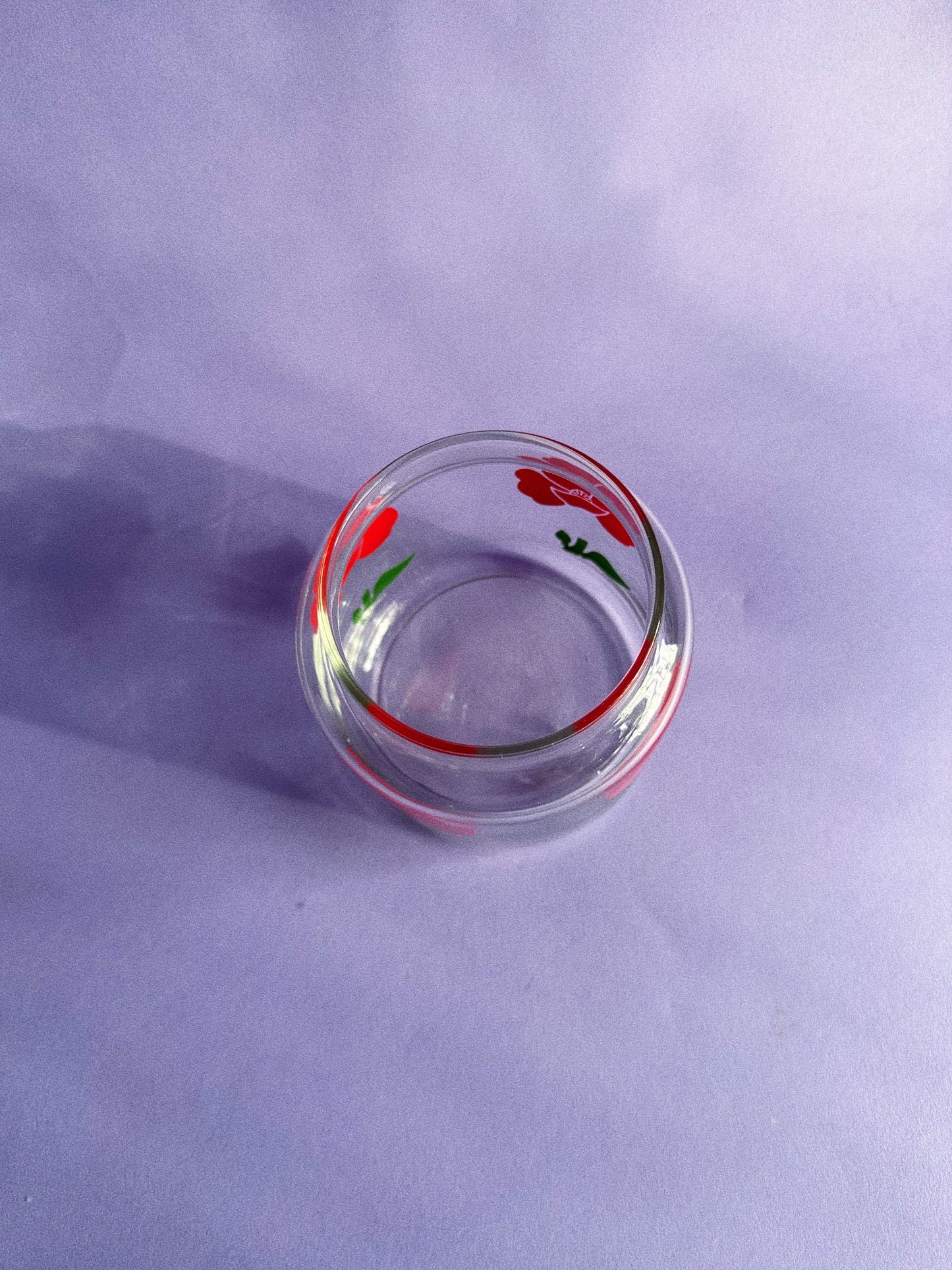 Vintage Anchor Hocking Red Foxy Poppy Glass Canister